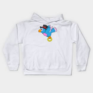 Parrot Groom Wedding ring Wedding Kids Hoodie